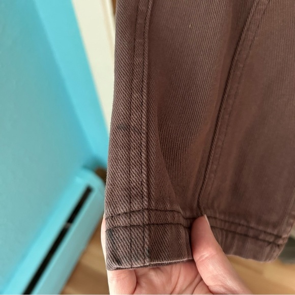 PacSun Brown Elastic Waist Cargo Jeans 100% Cotton - Picture 13 of 13